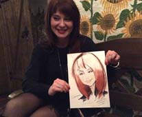 Светлана получила свой шарж